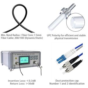 LC to ST Duplex OM3 Fiber Patch Cable 50/125μm