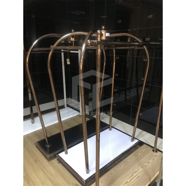 OEM Boutique Wedding Dress Clothing Shop Display Furniture Rack Monomer Design