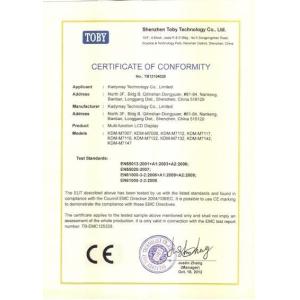 Shenzhen Kadymay Technology Co., Ltd. Certifications