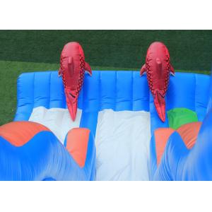 Garden Outdoor Inflatable Water Slide , Big Party Cartoon Toddler Water Slide