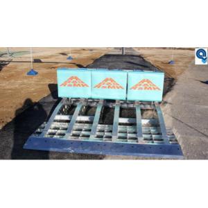 Energy Absorbing Portable Vehicle Barriers for Interception Warning