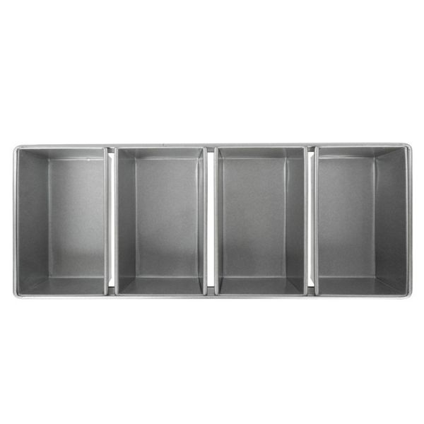 RK Bakeware China Foodservice NSF Custom 680g 4 Strap Glazed Nonstick Bread Loaf