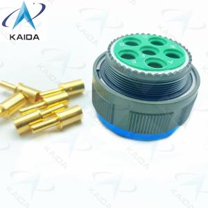 Quality Threaded Gold Plated Copper Alloy MIL-DTL-38999 Series 3 Plug Connector Crimp 8# Power Contact.D38999/26WH06PN.8D Series for sale