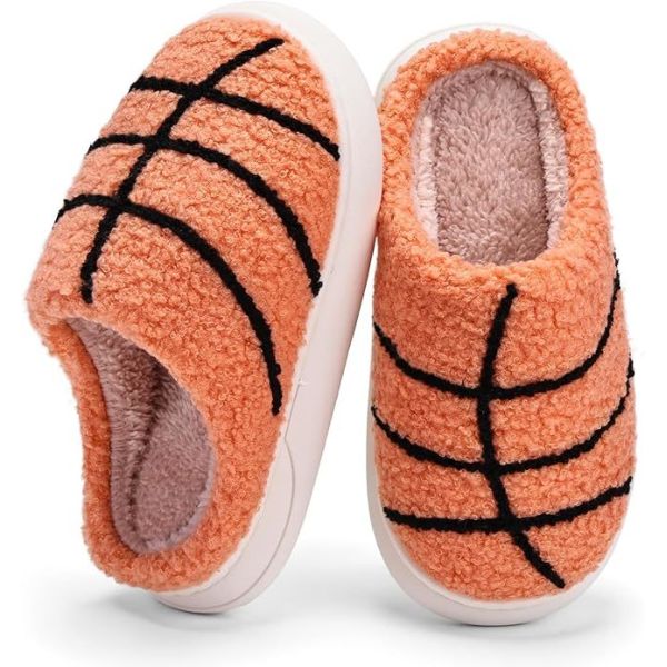 Kids Boys Indoor Slippers with Breathable Faux Fur Lining with Fun Designs
