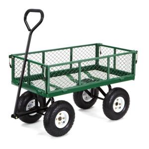 Outdoor Steel Garden Tool Carts Wagon 17KGS Weight Capacity Perfect for Outdoor