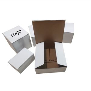Manufacturer Recycled Candle Boxes Logo Customized White Paper Folding Shipping