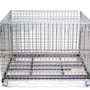 Hot Dipped Glavanized Metal Wire Containers For Fishing Industry