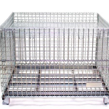 Buy Hot Dipped Glavanized Metal Wire Containers For Fishing Industry at wholesale prices