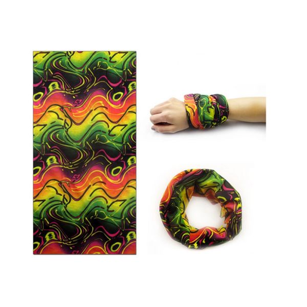 Buy Green Fitness  Tubular Headwear Good Flexibility Not Deformation Faded at wholesale prices