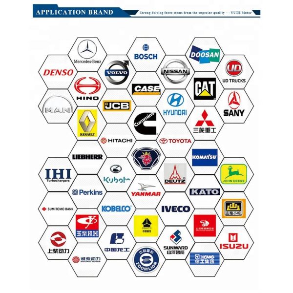 24V 4.5KW Starter Motor for PC200-6/220-6 Excavator 10T