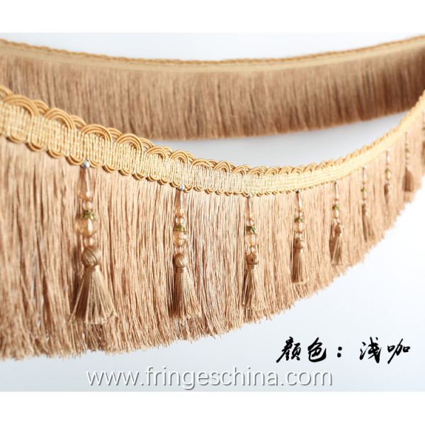 Handmade fashionable chain beads lace tassels fringes for curtain/sofa/pillow/stage decoration