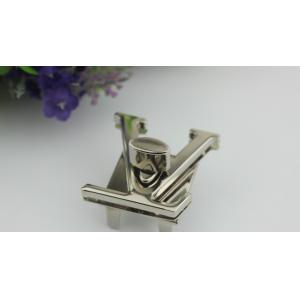 High polished zinc alloy gold plated V letters handbag twist lock