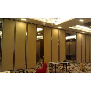 Plywood Finished Folding Partition Walls For Classroom , 65mm Thickness