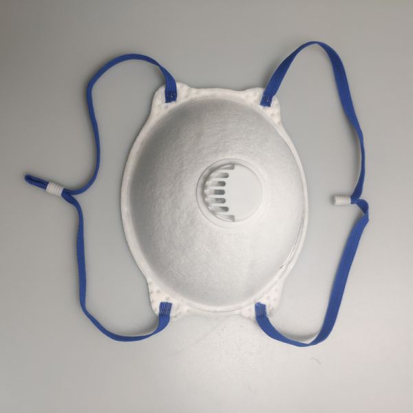 Buy Food Industry Dustproof Cup Shape Nonwoven FFP3 Face Mask at wholesale prices