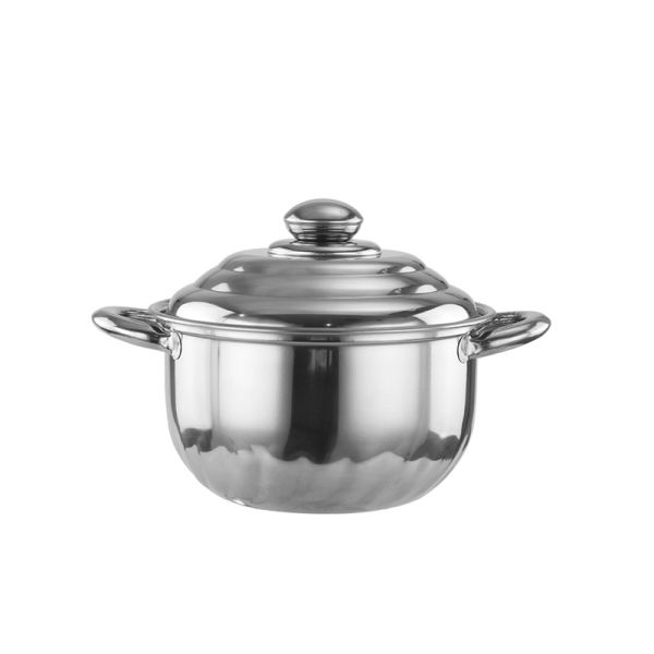 3pcs stainless steel cookware set 16cm 18cm 20cm pot for kitchen