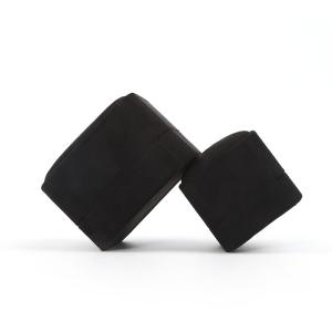 Square black Velvet Jewelry ring Box customizable Jewellery Box packaging