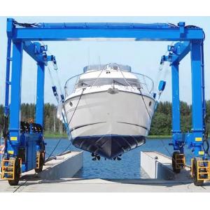 Marine Traveling Lift Mobile Gantry Crane Boat Hoist 300 Ton