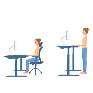 Extra Large Dual Motor Height Adjustable Electric Office Desk with Standing