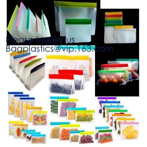 Large Capacity Leakproof Reusable Double k Peva Sandwich Snack Bags,EASY SEAL