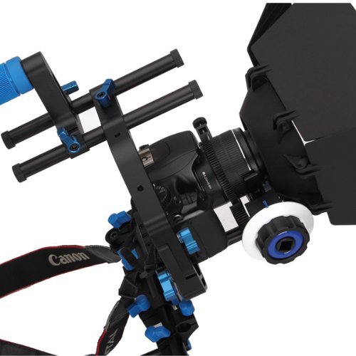 Dslr rig movie kit with shoulder mount+Follow Focus+Matte Box+C Shape Support Cage
