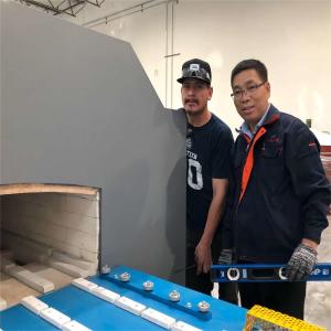 Zirconia Powder Sintering Gas Pusher Kiln Customized High Temperature With Push