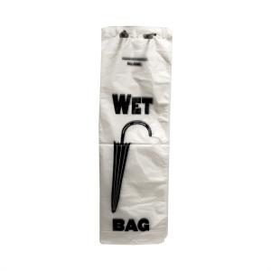 Disposable Clear Custom Logo Printed LDPE Wet Umbrella Bag For Hotel And Super