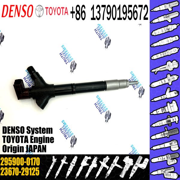 Injector 295900-0080 295900-0081 23670-29125 23670-0R090 295900-0170 for Toyota Auris Avensis Corolla Verso 2AD-FHV/FTV