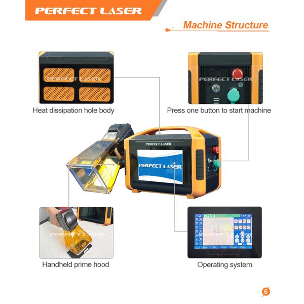 20W 30W Charging and Plugging Portable Handheld Small Metal Plastic Fiber Laser Marking Machine