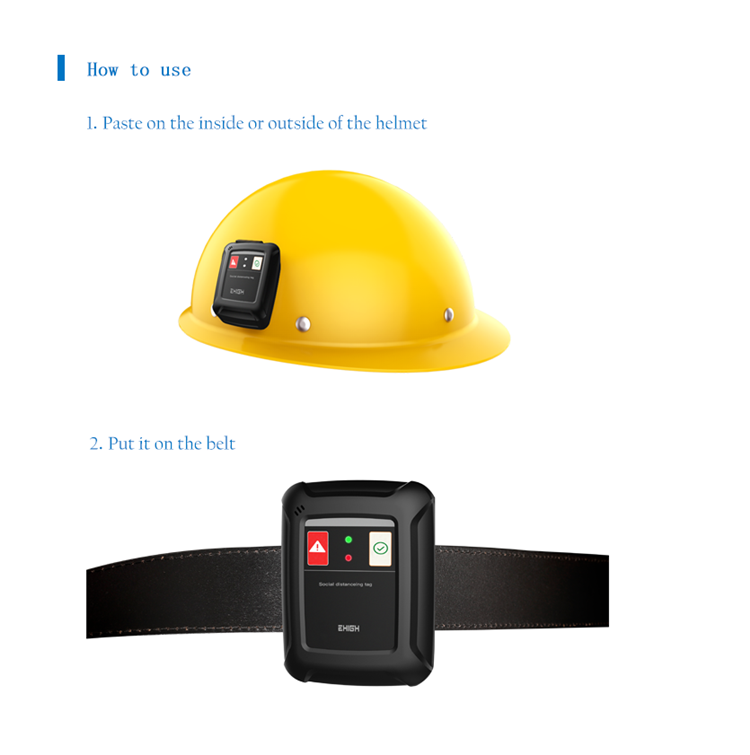 Professional Waterproof 10cm Social Distancing Alarm System