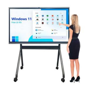 ROHS 65 Inch Touch Teaching Interactive Smart Whiteboard With D-LED Backlight