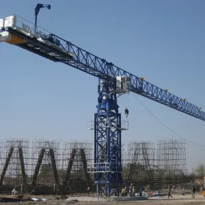 Quality Maximum Lifting Load 6.0t Flat Top Tower Crane Equipment For Precise Construction for sale