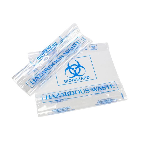 2 Mil Clear Biohazard Waste Bag Polypropylene Plastic Autoclave