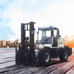 Customized Off Road Forklift 42KW 3500kg Construction Fork Lift