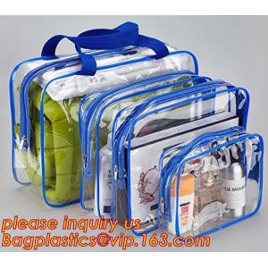 waterproof hanging toiletry bag for travel, Vinyl Transparent PVC Cosmetic Bag