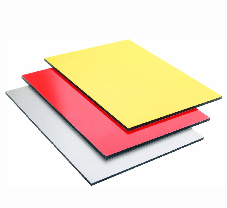 Mineral core aluminum composite panel installation on high-rise building facade