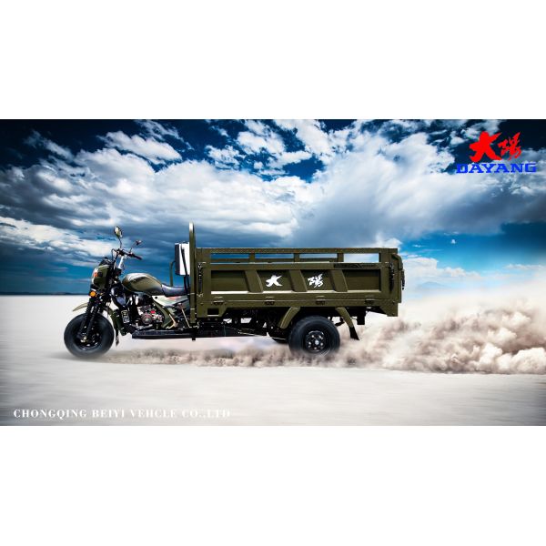 2022 200/250/300cc Tricycle Cargo Bike with Gasoline Engine and 2*1.3m Cargo Box Size