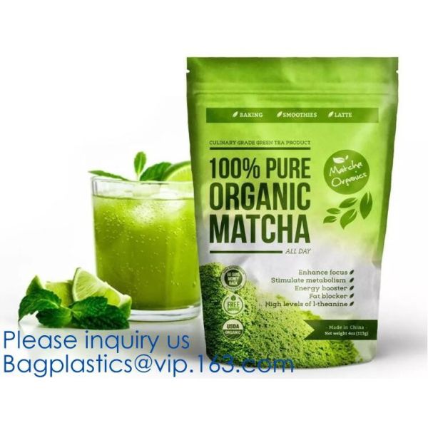 Buy Foil Pouch Standing Up Spice Bag Clear Window Food Packaging Bag Metalized Stand Up Pouch With Zipper at wholesale prices