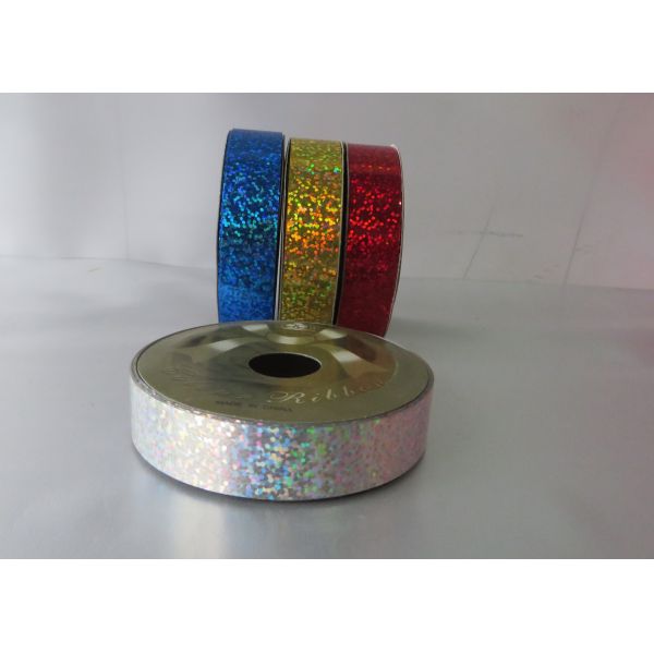 Holographic ribbon 1/2" x 20y , red white blue Ribbon Roll spools 90U - 200U