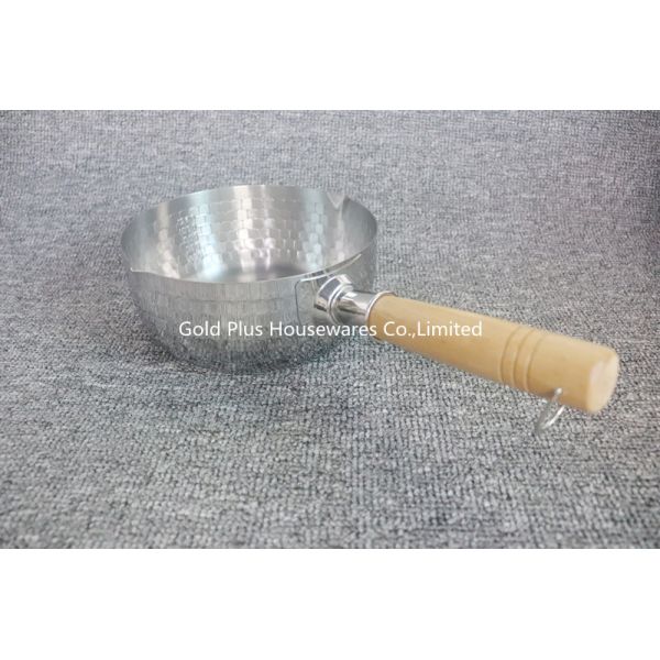 Buy 22CM Promotional Stainless Steel Cooking Pot With Long Straight Handle at wholesale prices
