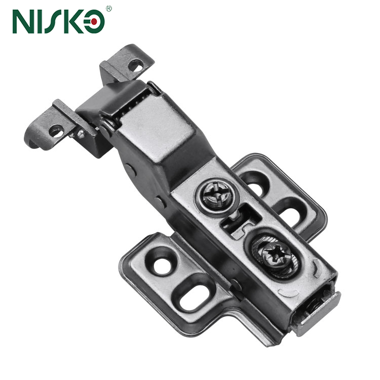 3D Adjustable Soft Closing Hinge Two-Way Clip-On Cabinet Aluminum Door Hinge for