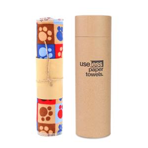 China 25 Pack Reusable Paper Towels Durable Cardboard Roll 100% Cotton Cloth 10 Count Pack of 1 on sale