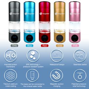 230ml Portable Hydrogen Rich Water Bottle SPE Teachnical