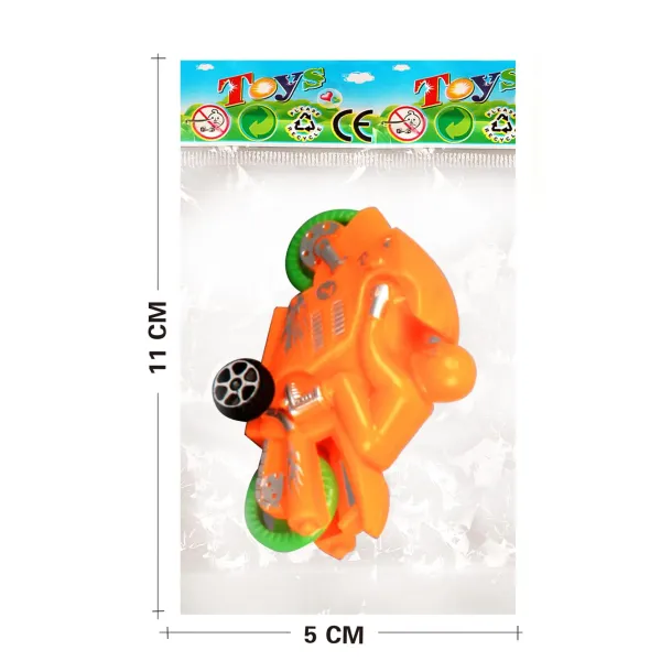 Friction Return Motorcycle Small Toy Car Four Small Plastic Motorcycle Small Boy OPP Packaging Material Safety Inertia Car