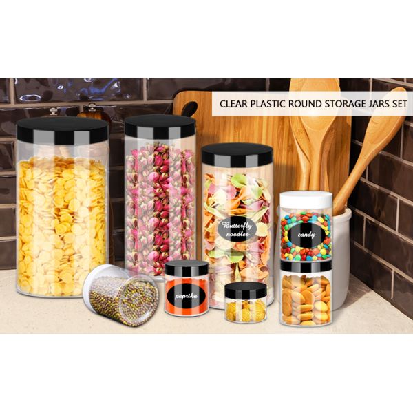 Plastic Jars with Lids