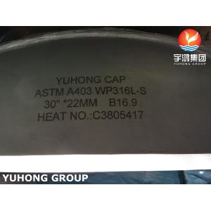 Large Thickness ASTM A403 WP304L Stainless Steel Cap
