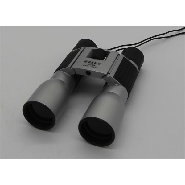 Ergonomic Design Travel High Magnification Binoculars 12x32 Sliver With Neck