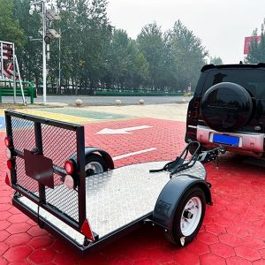 Galvanized Single Motorcycle Trailer Customized Motorcycle Cargo Trailer