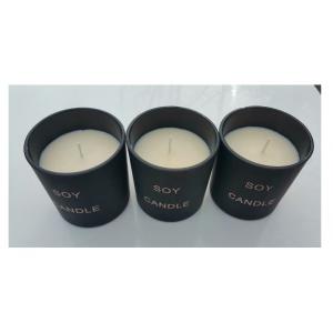 China Home scented soy candle with vanilla  fragrance &printed box package on sale