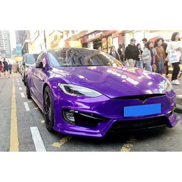 For tesla Model S Body Kit MODEL S Upgraded PD-style Front and Rear Bumper Spoiler Body Kits