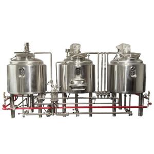 SS304 7.5KW 3000kg/H Commercial Beer Brewing System